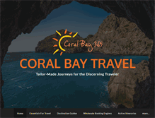 Tablet Screenshot of coralbaytravel.com